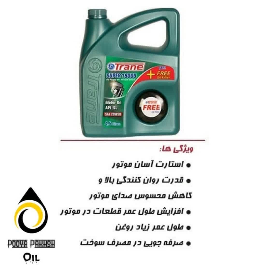 18000 ترن با فیلتر روغن اهدایی روغن موتور